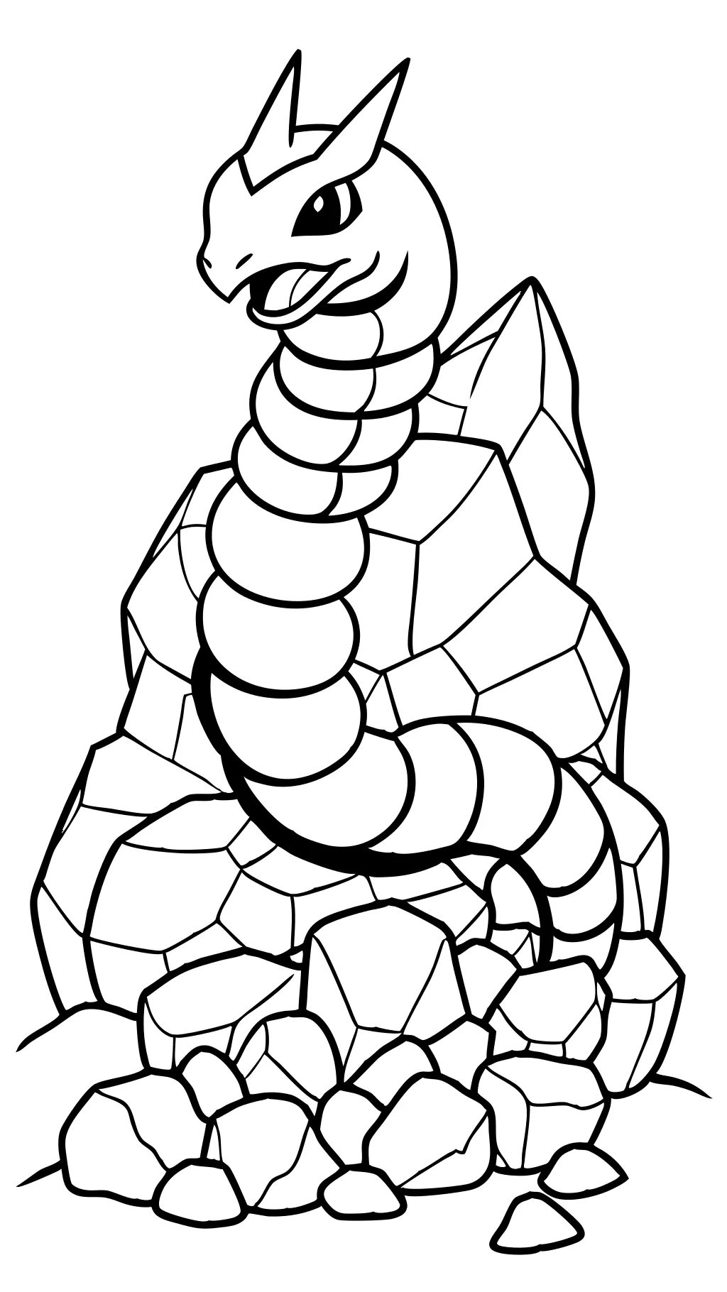 Pokemon Onix Coloring Pages